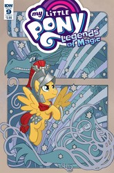 Size: 1800x2732 | Tagged: safe, artist:tony fleecs, idw, flash magnus, dragon, pegasus, pony, g4, legends of magic #9, my little pony: legends of magic, spoiler:comic, cover, male, solo, stallion