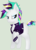 Size: 640x900 | Tagged: safe, artist:castelainmlp, rarity, g4, it isn't the mane thing about you, my little pony: friendship is magic, alternate hairstyle, female, punk, raripunk, solo