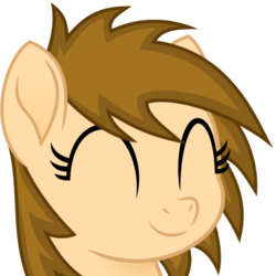 Size: 422x422 | Tagged: safe, artist:itspeahead, oc, oc only, oc:stellar winds, pony, g4, my little pony: the movie, bust, eyes closed, female, happy, mare, movie accurate, portrait, simple background, smiling, solo, transparent background, vector