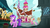 Size: 1280x720 | Tagged: safe, screencap, amethyst star, cherry cola, cherry fizzy, lily, lily valley, piña colada, sparkler, pony, g4, my little pony: friendship is magic, not asking for trouble, carrot, food, market, piña cutelada, sugarcube corner, wide eyes