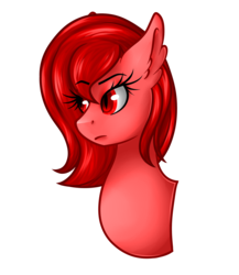 Size: 2600x3000 | Tagged: safe, artist:blocksy-art, oc, oc only, oc:spicy demon, earth pony, pony, bust, female, high res, mare, portrait, simple background, solo, transparent background