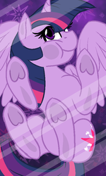 Size: 480x800 | Tagged: safe, artist:jen-neigh, twilight sparkle, alicorn, pony, g4, against glass, cute, female, glass, looking at you, mare, phone wallpaper, solo, turned head, twiabetes, twilight sparkle (alicorn), underhoof, wallpaper