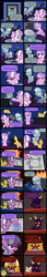 Size: 2000x11623 | Tagged: safe, artist:magerblutooth, diamond tiara, filthy rich, silver spoon, oc, oc:aunt spoiled, oc:dazzle, oc:il, oc:peal, cat, earth pony, imp, pony, comic:diamond and dazzle, g4, butt, certificate, comic, court, courtroom, family tree, female, filly, foal, judge, napkin, plot, sign, trial