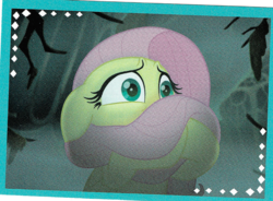 Size: 800x588 | Tagged: safe, screencap, fluttershy, g4, my little pony: the movie, female, scared, solo