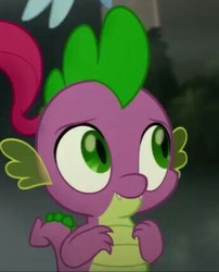 Size: 342x423 | Tagged: safe, screencap, spike, dragon, g4, my little pony: the movie, cropped, male, solo