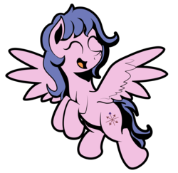 Size: 1440x1402 | Tagged: safe, artist:littletigressda, north star (g1), pegasus, pony, g1, g4, female, g1 to g4, generation leap, mare, simple background, smiling, solo, transparent background