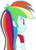 Size: 456x628 | Tagged: safe, artist:fella, rainbow dash, equestria girls, g4, my little pony equestria girls: legend of everfree, back, female, looking back, simple background, solo, transparent background