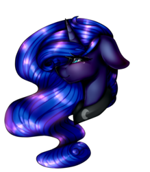 Size: 836x956 | Tagged: safe, artist:symphstudio, princess luna, alicorn, pony, g4, crying, female, floppy ears, mare, simple background, smiling, solo, transparent background