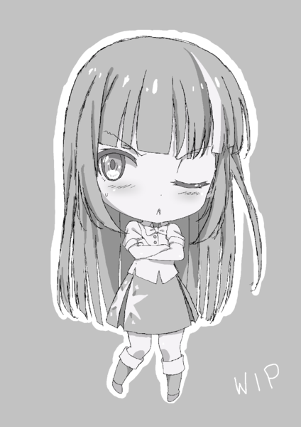 anime angry face chibi