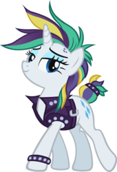 Size: 2042x3000 | Tagged: safe, artist:doctor-g, rarity, pony, unicorn, it isn't the mane thing about you, alternate hairstyle, clothes, female, mare, punk, raripunk, simple background, solo, transparent background, vector