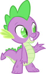 Size: 581x940 | Tagged: safe, artist:j-pinkie, spike, dragon, g4, male, ms paint, simple background, solo, transparent background, vector