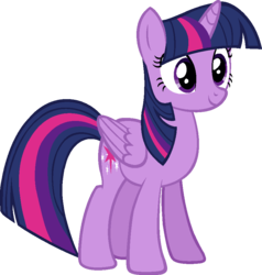 Size: 841x882 | Tagged: safe, artist:j-pinkie, twilight sparkle, alicorn, pony, g4, cute, female, mare, ms paint, simple background, smiling, solo, transparent background, twilight sparkle (alicorn), vector