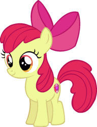 Size: 719x940 | Tagged: safe, artist:j-pinkie, apple bloom, earth pony, pony, g4, female, ms paint, simple background, solo, transparent background, vector