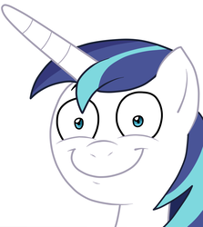 Size: 1000x1121 | Tagged: safe, artist:denchik, shining armor, pony, unicorn, g4, adorable face, adoracreepy, creepy, cute, looking at you, male, rapeface, shining adorable, shrunken pupils, simple background, smiling, smiling at you, solo, stallion, white background