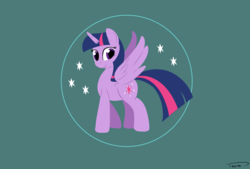 Size: 3496x2362 | Tagged: safe, artist:taurson, twilight sparkle, alicorn, pony, g4, female, high res, solo, spread wings, twilight sparkle (alicorn), wings