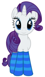 Size: 616x1056 | Tagged: safe, artist:tabrony23, rarity, pony, unicorn, g4, clothes, female, mare, show accurate, simple background, socks, solo, striped socks, transparent background