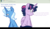 Size: 1557x905 | Tagged: safe, artist:yaco, trixie, twilight sparkle, alicorn, pony, unicorn, g4, baka, dusk shine, female, half r63 shipping, male, prince dusk, rule 63, ship:trixshine, ship:twixie, shipping, straight, twilight sparkle (alicorn)