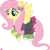 Size: 1600x1604 | Tagged: safe, artist:linacloud23, fluttershy, pegasus, pony, equestria girls specials, g4, my little pony equestria girls: dance magic, clothes, cute, dress, equestria girls ponified, female, flying, mare, ponified, shyabetes, signature, simple background, smiling, solo, transparent background