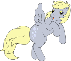 Size: 2000x1712 | Tagged: safe, artist:floppychiptunes, derpy hooves, pegasus, pony, g1, g4, .svg available, cute, derpabetes, female, g1betes, g4 to g1, generation leap, mare, simple background, solo, style emulation, transparent background, vector