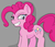 Size: 950x812 | Tagged: safe, artist:treekickerdraws, pinkie pie, earth pony, pony, g4, female, mare, simple background, solo, standing