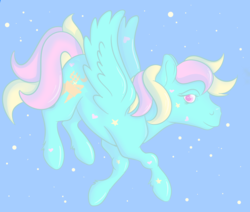 Size: 1510x1280 | Tagged: safe, artist:evereveron, starglow, pegasus, pony, g1, female, solo