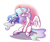 Size: 2500x2100 | Tagged: safe, artist:heir-of-rick, princess celestia, princess luna, alicorn, pony, g4, female, filly, gift art, gradient background, high res, mare, spread wings, wings, woona, younger