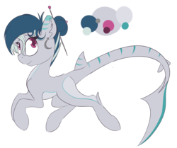 Size: 1581x1323 | Tagged: safe, artist:beardie, oc, oc only, original species, shark pony, commission