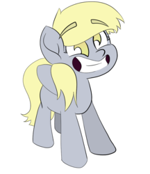 Size: 846x978 | Tagged: safe, artist:dark shadow, artist:f-arts, derpy hooves, g4, my little pony: the movie, cute, derpabetes, female, flat colors, gray, happy, scene interpretation, simple background, single, smiling, solo, story in the comments, teeth, transparent background, yellow