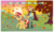 Size: 2544x1520 | Tagged: safe, artist:andoanimalia, ray, sunset shimmer, leopard gecko, pony, unicorn, equestria girls, g4, autumn, clothes, cute, fall equinox, female, grin, happy, jacket, leather jacket, leaves, mare, pants, pun, raised hoof, self ponidox, shimmerbetes, smiling, sun, sunset, sunset shimmer day, sunshine shimmer, tree, visual pun