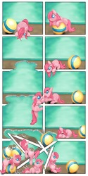 Size: 1000x2000 | Tagged: safe, artist:fluffsplosion, pinkie pie, fluffy pony, g4, cartoon logic, comic, panel break