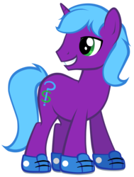 Size: 2211x2917 | Tagged: safe, artist:petraea, oc, oc only, oc:maven cash, pony, unicorn, clothes, high res, male, shoes, simple background, solo, stallion, transparent background, vector