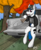 Size: 1703x2100 | Tagged: safe, artist:kamithepony, oc, oc only, oc:kami, pegasus, pony, american flag, answer, ar-15, autumn, clothes, gun, hoodie, multicam, pick up, solo, tree, united states, weapon