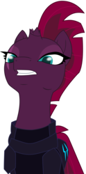 Size: 2378x4782 | Tagged: safe, artist:ejlightning007arts, tempest shadow, g4, my little pony: the movie, broken horn, eye scar, female, horn, scar, simple background, solo, transparent background, vector