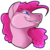 Size: 3700x3700 | Tagged: safe, artist:polyhexian, pinkie pie, earth pony, pony, g4, blue eyes, female, high res, mare, simple background, smiling, transparent background