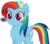 Size: 1780x1554 | Tagged: safe, artist:itspeahead, rainbow dash, pegasus, pony, g4, my little pony: the movie, newbie dash, cute, dashabetes, female, mare, movie accurate, rainbow fash, simple background, solo, transparent background, vector