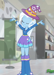 Size: 312x428 | Tagged: safe, screencap, trixie, equestria girls, g4, good vibes, my little pony equestria girls: summertime shorts, female, solo