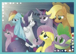 Size: 3574x2530 | Tagged: safe, applejack, fluttershy, pinkie pie, rainbow dash, rarity, spike, twilight sparkle, alicorn, pony, puffer fish, seapony (g4), g4, my little pony: the movie, applejack's hat, bubble, cowboy hat, cute, dorsal fin, fabric, fin, fish tail, flowing mane, flowing tail, hat, high res, irl, mane seven, mane six, merchandise, ocean, photo, sad, scales, seaponified, seapony applejack, seapony fluttershy, seapony pinkie pie, seapony rainbow dash, seapony rarity, seapony twilight, seaquestria, species swap, spike the pufferfish, swimming, tail, that pony sure does love being a seapony, twilight sparkle (alicorn), underwater, water