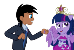 Size: 960x646 | Tagged: safe, artist:kevintoons915, twilight sparkle, oc, oc:kevin reyes, equestria girls, g4, big crown thingy, element of magic, fall formal outfits, jewelry, ponied up, regalia, simple background, transparent background, twilight sparkle (alicorn)
