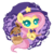 Size: 800x800 | Tagged: safe, artist:exceru-karina, fluttershy, eevee, pegasus, pony, g4, broom, chibi, crossover, cute, female, flying, flying broomstick, hat, heart eyes, looking at you, mare, pokémon, shyabetes, simple background, smiling, transparent background, wingding eyes, witch, witch hat, ych result