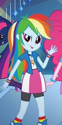 Size: 176x356 | Tagged: safe, screencap, rainbow dash, equestria girls, equestria girls specials, g4, cropped, female, looking at you, offscreen character, smiling, solo