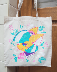 Size: 702x882 | Tagged: safe, artist:flickex, coco pommel, earth pony, pony, g4, bag, handmade, irl, merchandise, photo, solo, tote bag