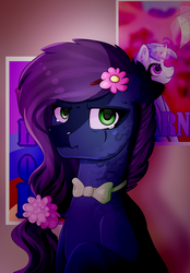 Size: 1024x1472 | Tagged: safe, artist:isorrayi, oc, oc only, earth pony, pony, bowtie, female, mare, solo