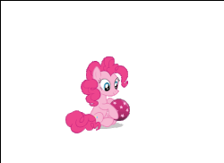 Size: 550x400 | Tagged: safe, artist:tiredbrony, derpibooru exclusive, pinkie pie, pony, g4, animated, ball, catching, description is artwork too, description is relevant, female, gif, juxtaposition win in the description, meta, self ponidox, simple background, transparent background, use lite theme