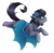 Size: 1629x1606 | Tagged: safe, artist:cloud-drawings, oc, oc only, oc:seachell, bat pony, pony, female, flower, flower in hair, flying, mare, simple background, solo, transparent background