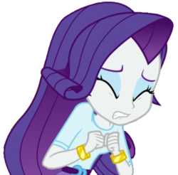 Size: 330x325 | Tagged: safe, artist:thebar, rarity, equestria girls, equestria girls specials, g4, my little pony equestria girls: dance magic, bracelet, eyes closed, eyeshadow, fear, female, jewelry, makeup, simple background, solo, transparent background
