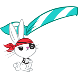 Size: 1310x1310 | Tagged: safe, angel bunny, g4, my little pony: the movie, eyepatch, pirate, simple background, transparent background