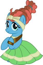 Size: 4072x6112 | Tagged: safe, artist:jhayarr23, meadowbrook, earth pony, pony, a health of information, g4, absurd resolution, clothes, dress, female, mare, meadowcute, simple background, solo, transparent background, vector