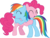 Size: 3947x3001 | Tagged: safe, artist:cloudy glow, pinkie pie, rainbow dash, earth pony, pegasus, pony, daring done?, g4, .ai available, butt touch, cute, dashabetes, diapinkes, duo, eyes closed, female, high res, hoof on butt, hug, lesbian, mare, ship:pinkiedash, shipping, simple background, transparent background, vector