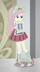 Size: 381x675 | Tagged: safe, screencap, fluttershy, equestria girls, g4, good vibes, my little pony equestria girls: summertime shorts, converse, female, shoes, sneakers, solo