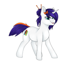 Size: 1280x1075 | Tagged: safe, artist:honiibree, oc, oc only, pony, unicorn, bow, hair bow, solo